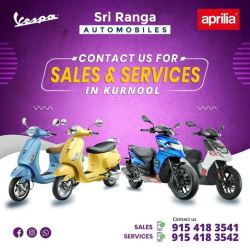 Sri Ranga Automobiles Vespa Sales & Services in Kurnool ||