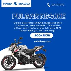 Bajaj Pulsar NS400z Price, Mileage, Colours, Images | Amba B