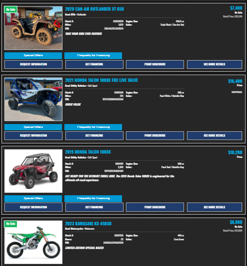 Certified Pre Owned Inventory | RSC Powersports Cody Wyoming